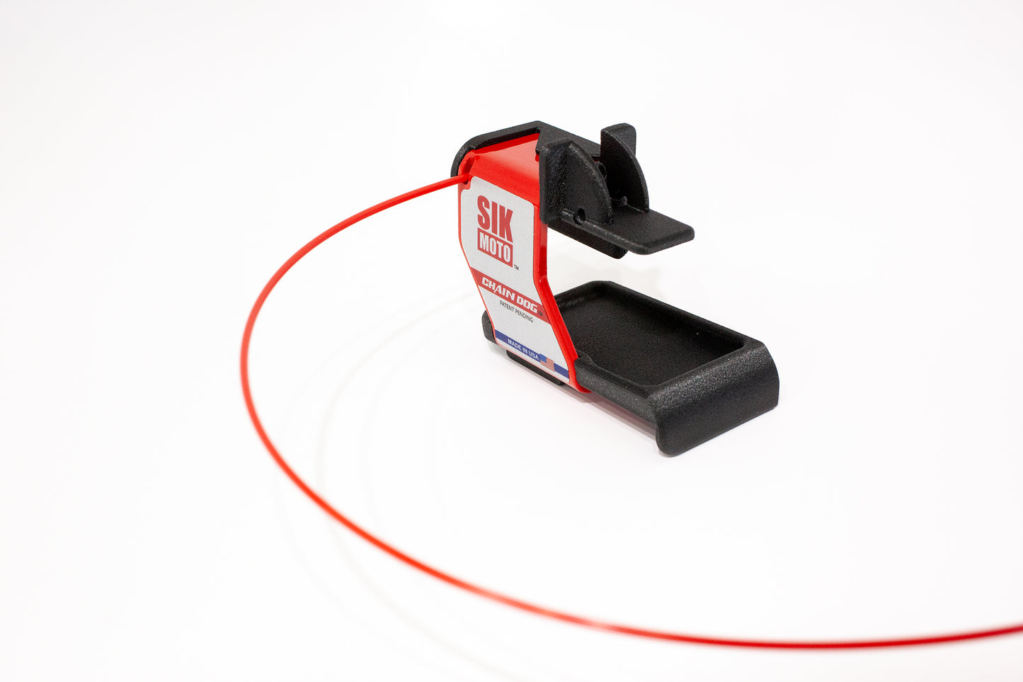 Chain Lube Straw Connected to Chain Dog